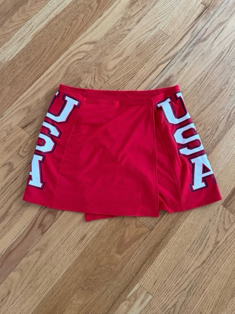 Golf skirt red USA golf A-Line Skirt with pockets